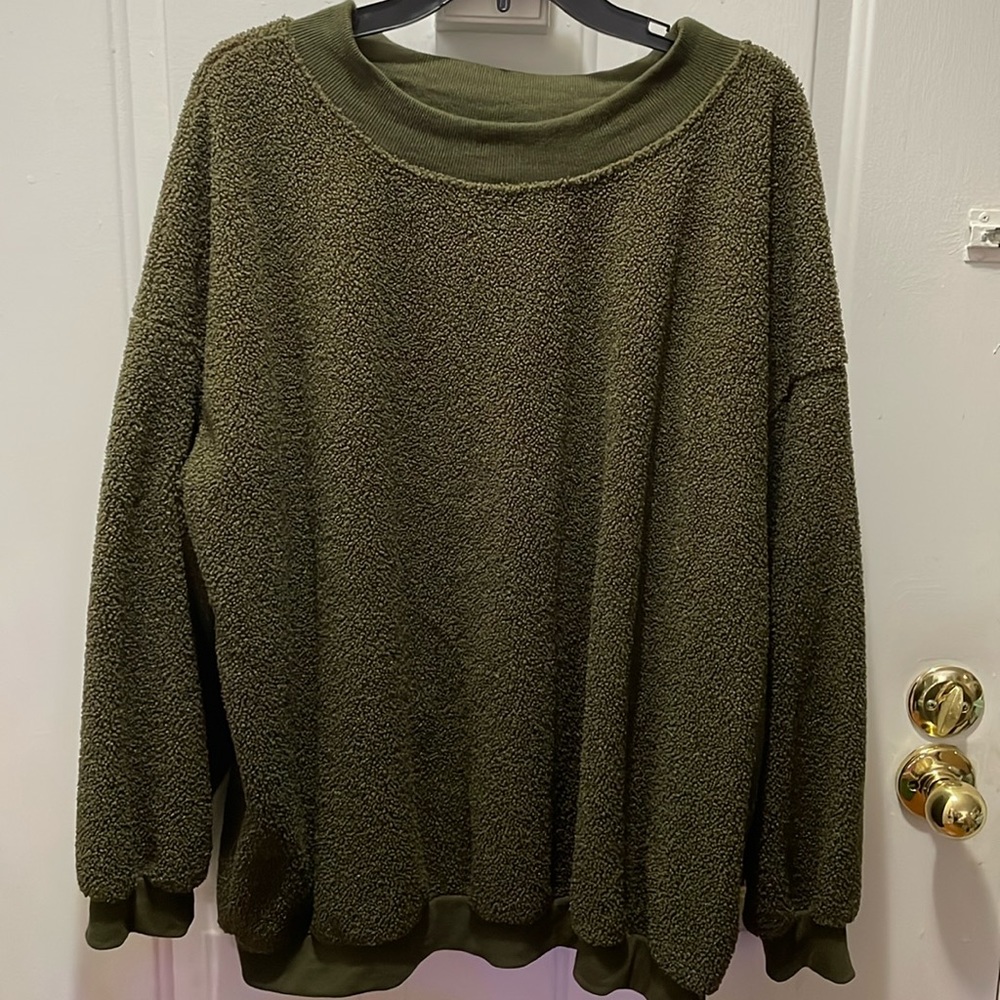 Olive Green pullover sweater
